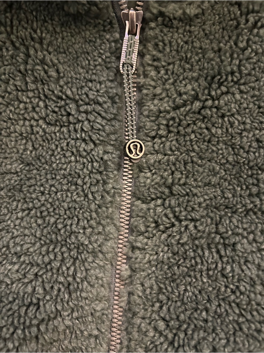 Lululemon Scuba Oversized Funnel-Neck Sherpa Half-Zip Dark Forest XL/XXL - Picture 2 of 7